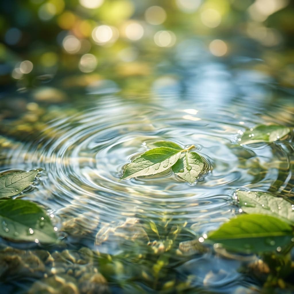 Water ripples background